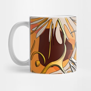 Geometric modern Boho abstract mid century stripes minimalist 158 Pattern Mug